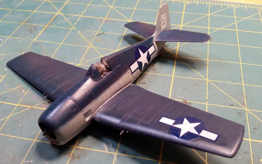 In Progress: Eduard’s 1/72 F6F-3 Hellcat Weekend Edition- Decals Applied