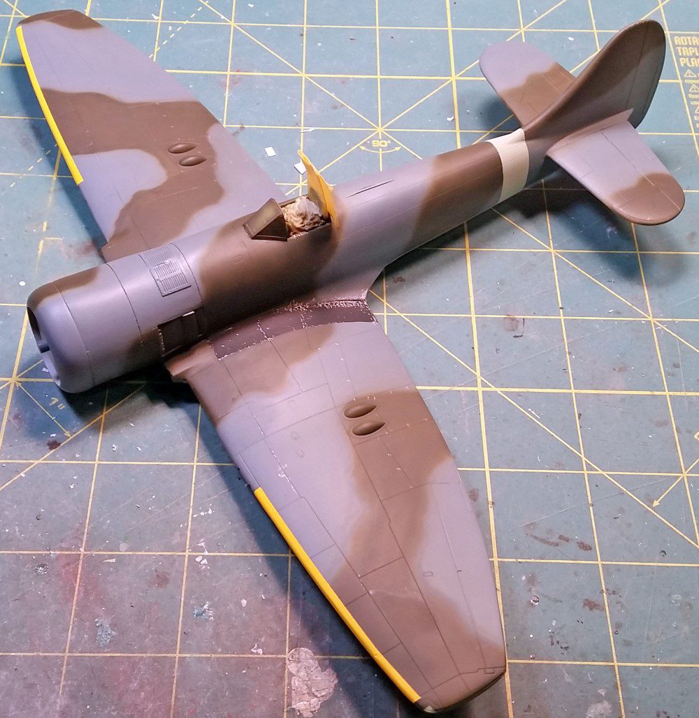 In Progress: Eduard 1/48 Tempest Mk. V conversion to Mk. II- the paint is on