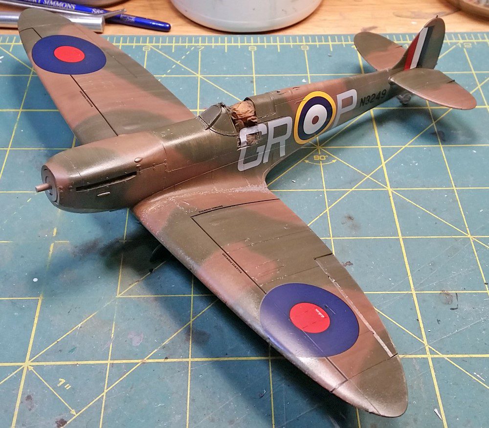 In Progress: Airfix’s 1/48 Spitfire Mk. I- Decals are on