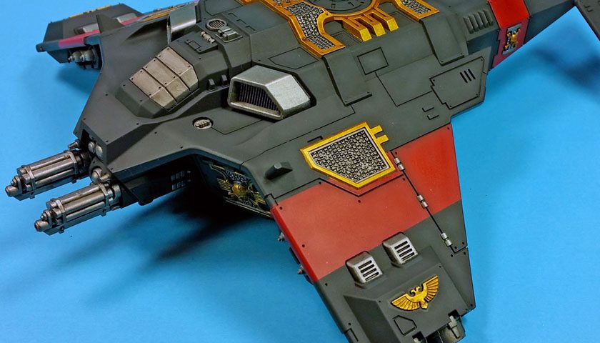 Citadel’s Deathwatch Corvus Blackstar: Making Progress In Dark Gray And Deep Purple