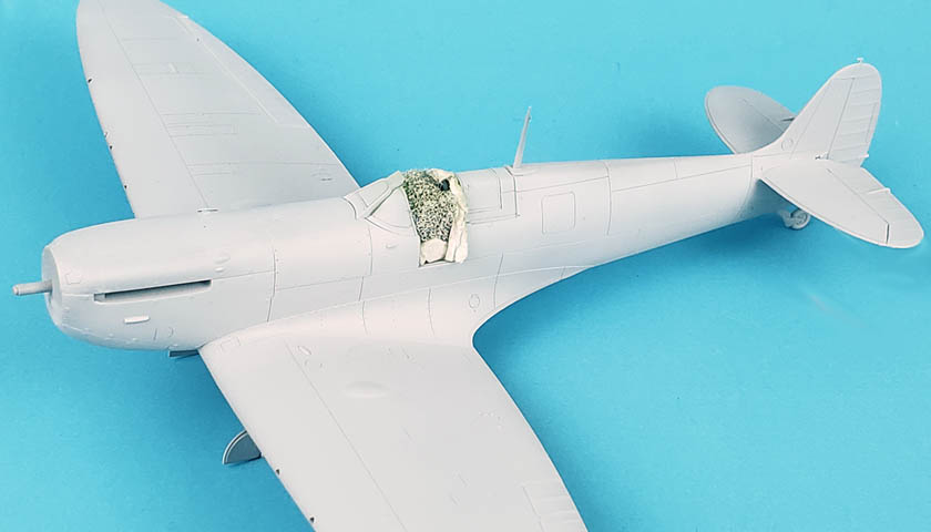 Tamiya’s 1/48 Spitfire Mk. I – Assembled, Etched, And Primed