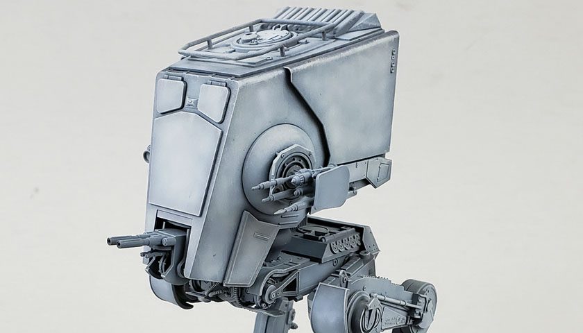 Bandai’s 1/48 Star Wars AT-ST: A Lot Of Gray Area