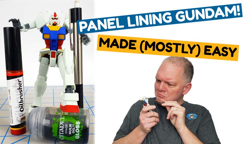 Building A Gundam: Bandai’s HGUC RX-78-2 Part 9: Panel Lining