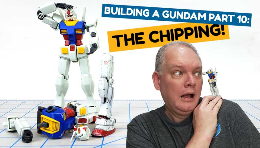 Building A Gundam: Bandai’s HGUC RX-78-2 Part 10 – Chipping