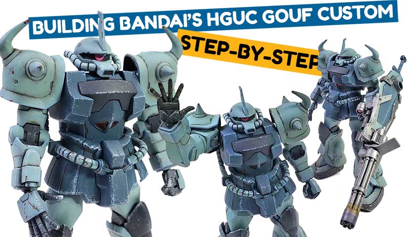 Building Bandai’s HGUC MS-07B-3 Gouf Custom – Step By Step