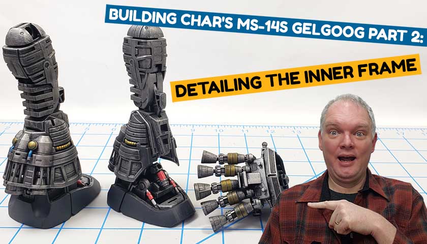 Bandai’s Master Grade Char’s MS-14S Gelgoog Part 2: Detailing The Inner Frame