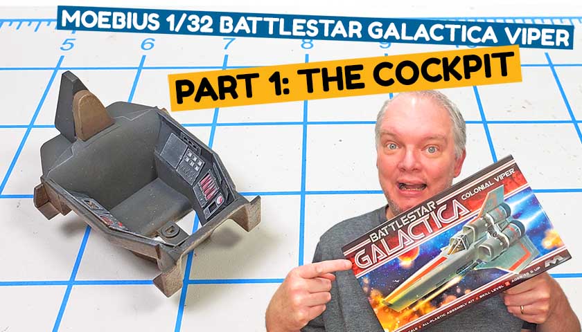 Building The Moebius 1/32 Battlestar Galactica Viper Part 1: The Cockpit