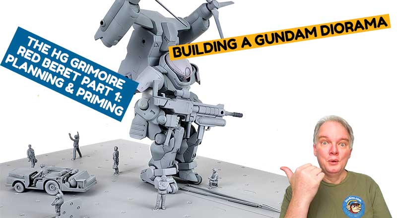 Building A Gundam Diorama: Part 1 – Planning And Priming