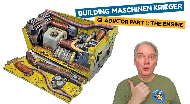 Painting an engine – Wave 1/20 Ma. K Gladiator Part 1