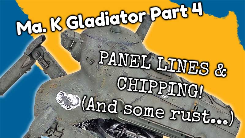 Panel Lines and Chipping Maschinen Krieger! Wave 1/20 Gladiator Part 4