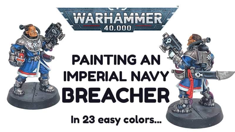 Painting an Imperial Navy Breacher from Games Workshop’s Kill Team: Into the Dark