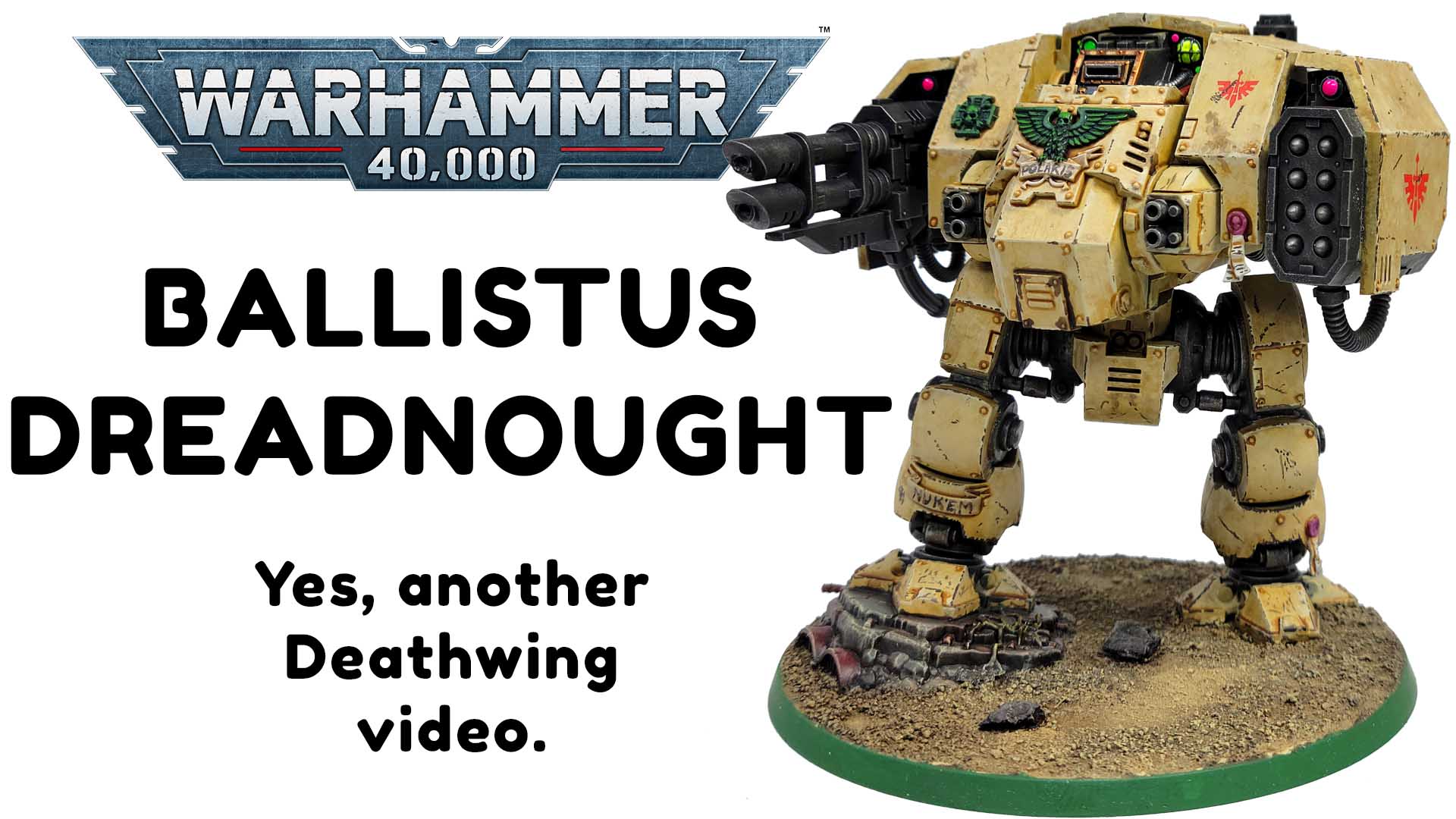 Paint and Weather A Warhammer 40K Deathwing Ballistus Dreadnought